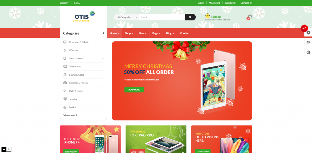 Leo Otis Digital Prestashop Theme