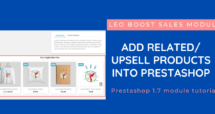 Add upsell product list Prestashop module