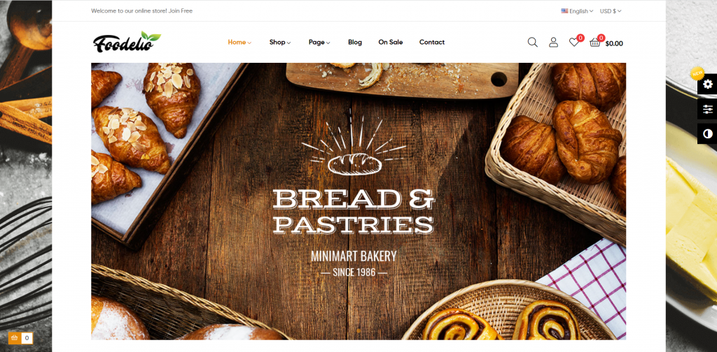 Organic Food Breads Store Prestashop Theme