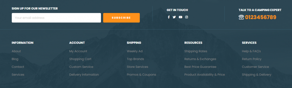 Prestashop newsletter suscription block in footer