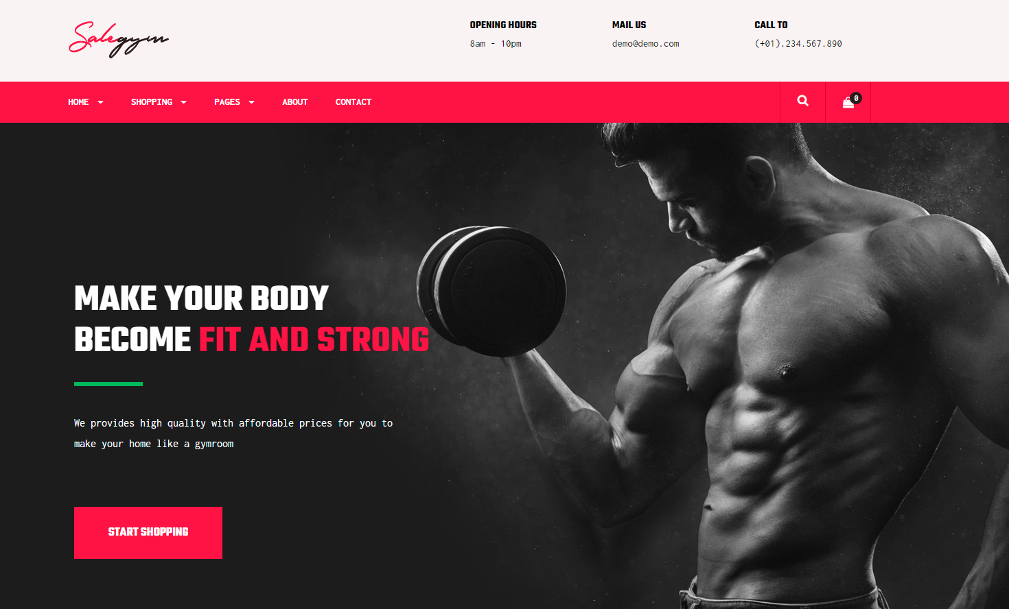 Bos Gymgear - PrestaShop Sport Theme for Fitness & Equipment