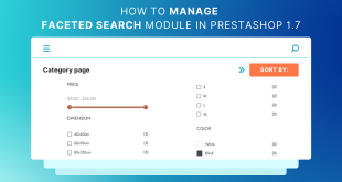 How to manage Prestashop faceted search module
