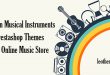 Modern Musical Instruments Prestashop Themes For Online Music Store