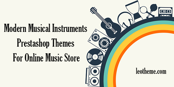 Modern Musical Instruments Prestashop Themes For Online Music Store