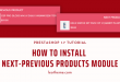 [Prestashop 1.7 tutorials] How to install Next Previous Products Prestashop Module?