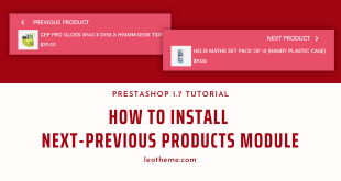 HOw to install Next-Previous Products Prestashop Module