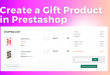 create gift product in Prestashop admin