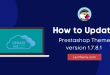 How to update Prestashop theme 1.7.8.1