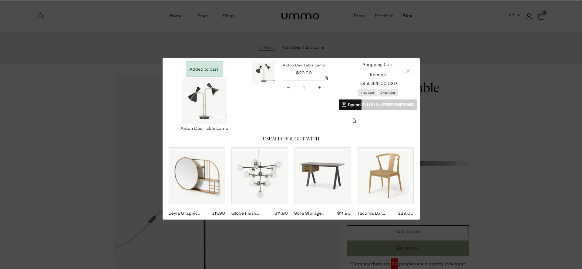 cross-selling feature in apollo shopify framework 5.0