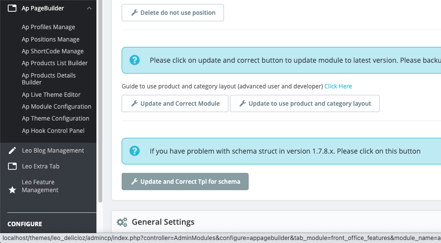 fix schema error leotheme