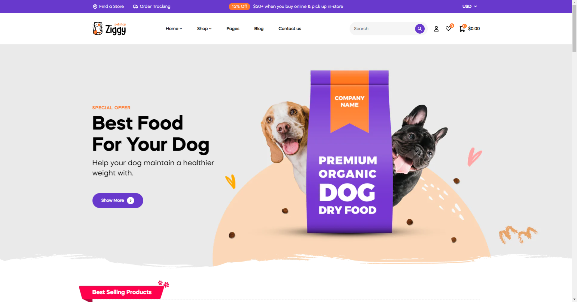 Ap Ziggypet - Pet Care & Pet Shop Shopify Theme