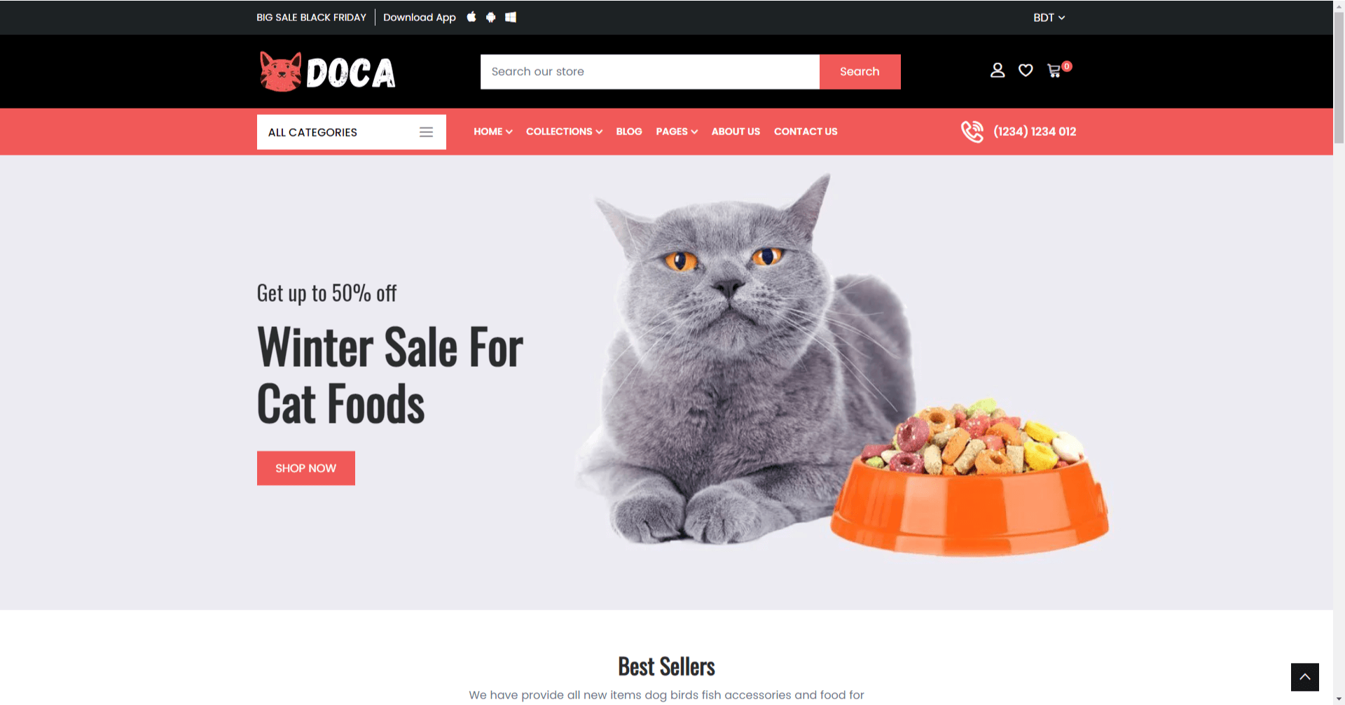 Doca - Pet Food Shopify Theme
